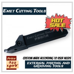 Инструменти за рязане на Емет, външни инструменти за стружки, външни инструменти за раздяла и вдлъбнатини, особено за обработка на колелата, като се използва ISCAR GIDA80-40 вложка, GHGR \\\\ t2525-8, GHGR \\\\ t
